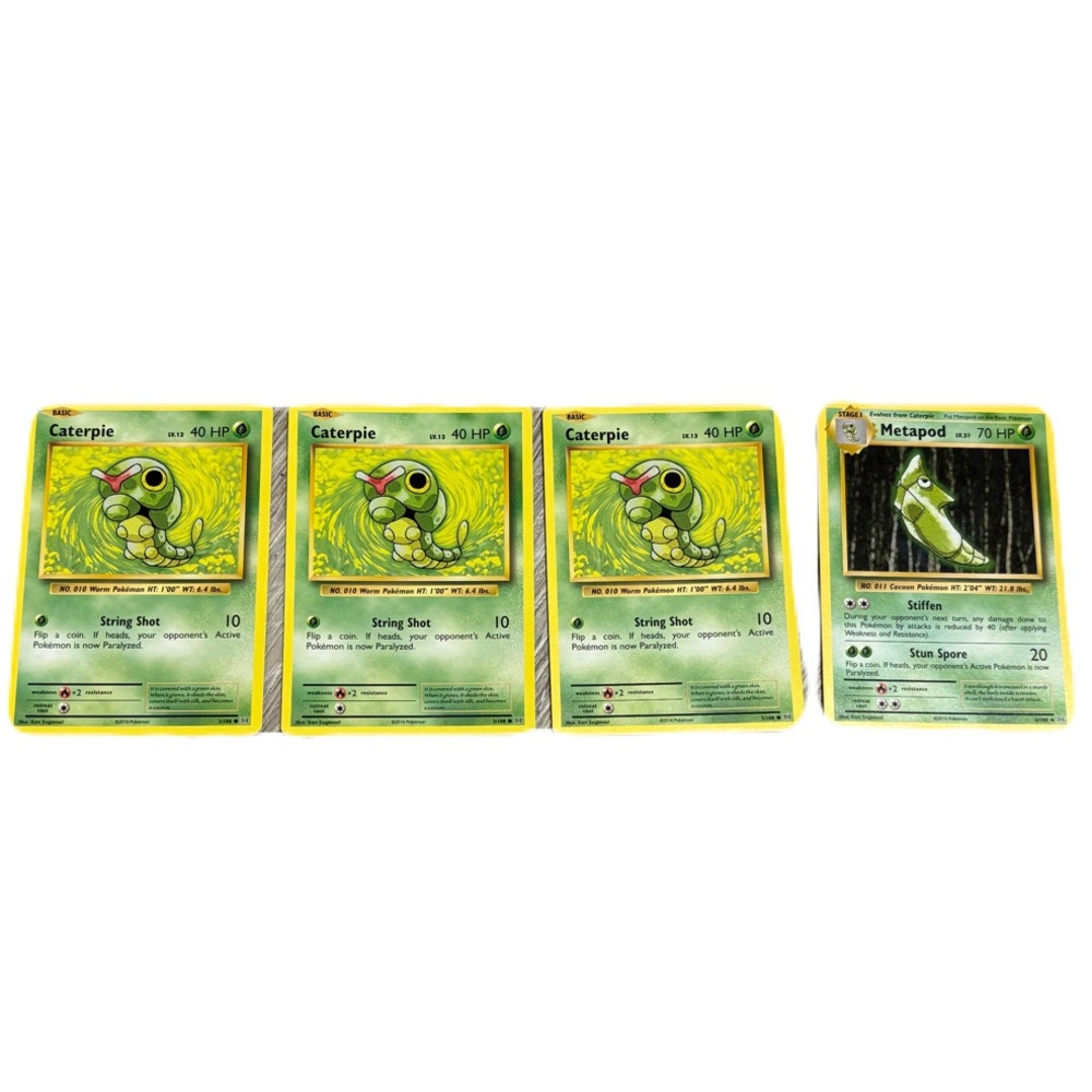 10/$25 Pokemon Trading Cards Caterpie & Metapod 2016